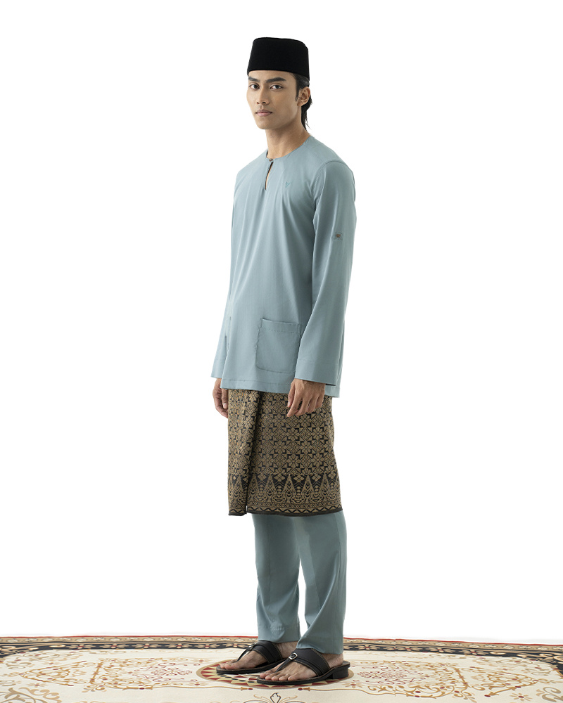 Modal Baju Melayu Teluk Belanga - Soft Teal Green  50_1733405530