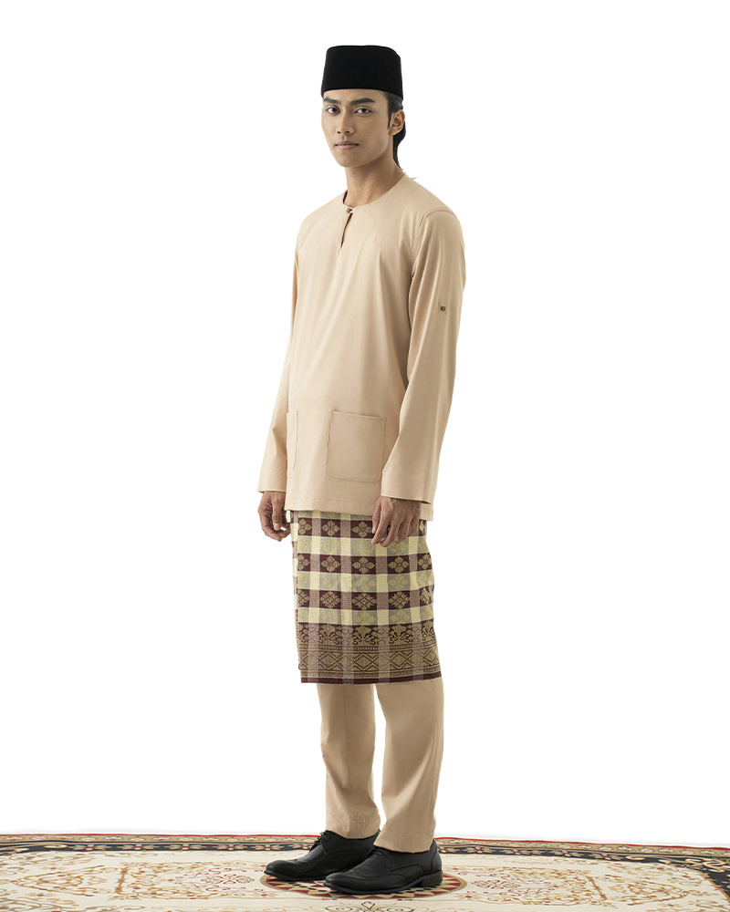 Modal Baju Melayu Teluk Belanga - Khaki 54_1258198986